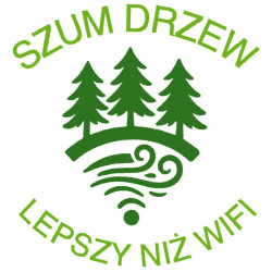 Fartuch bawełniany "Szum drzew lepszy niż wifi"