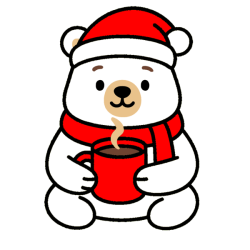 Torba bawełniana "Zimowy Miś z Kubkiem"