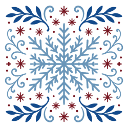 Torba bawełniana "Śnieżna Arabeska"